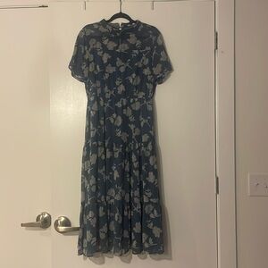 LULUS Tiered Midi Dress (Large)